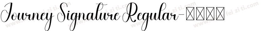 Journey Signature Regular字体转换